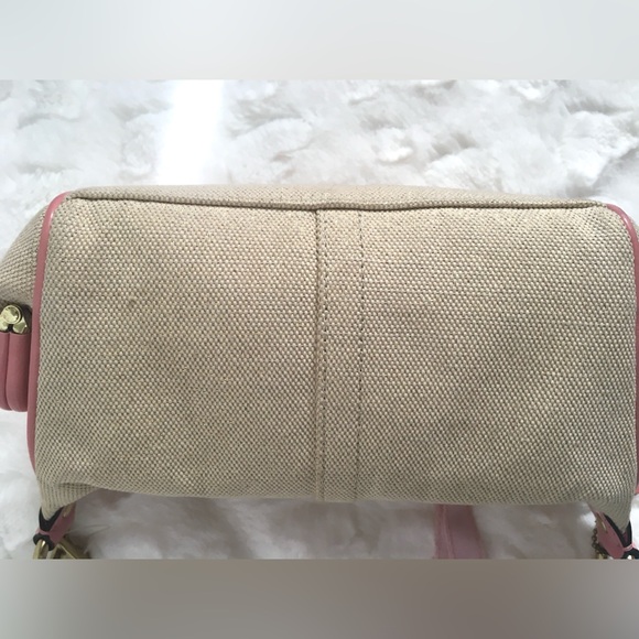 Coach Limited Edition Tattoo Embroidered Leather Canvas Sling Pochette Handbag. - Picture 2 of 10